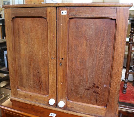 2 door pine wall cabinet
